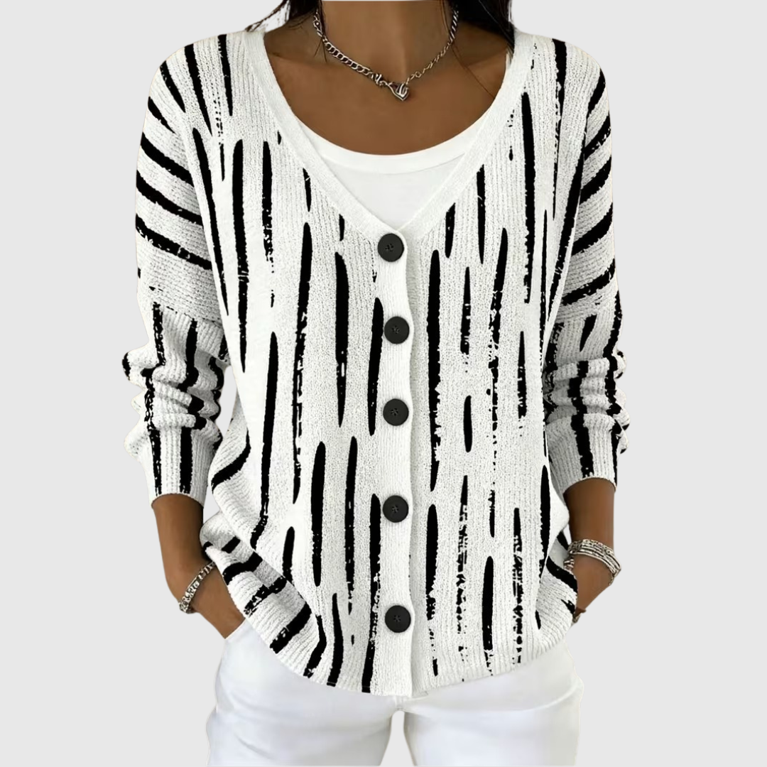 Leonora | Veste en Maille à Boutons