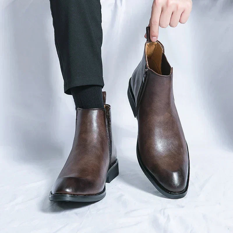 Hans™ Bottes Chelsea Minimalistes pour Hommes