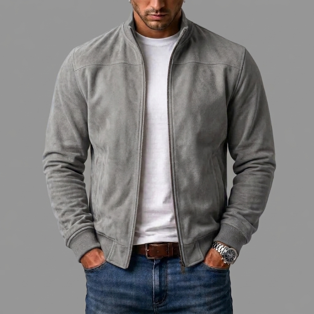 Varel | Blouson bomber en daim