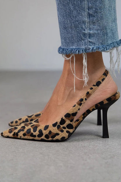 Dulce™ D'Orsay chaussures à talon imprimé léopard