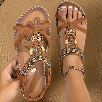 Nadia™ Sandales orthopédiques de style Ibiza pour le confort et l'élégance.