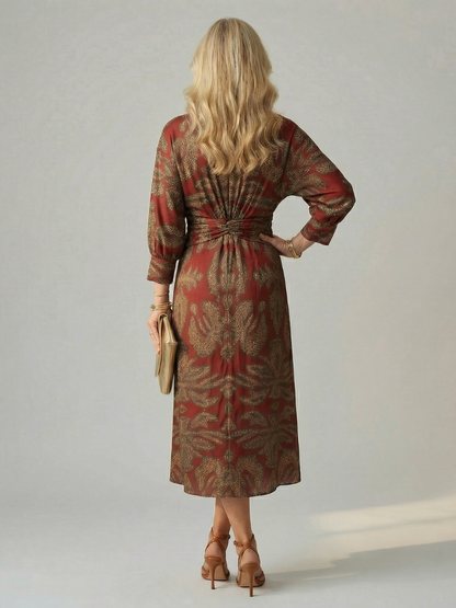 Robe Midi Wrap Naturelle Lune