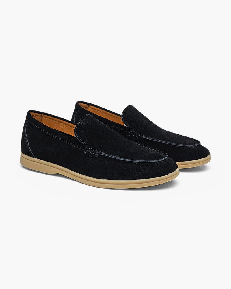 Luke | Mocassin en Suède Style Vieille Argent pour Hommes