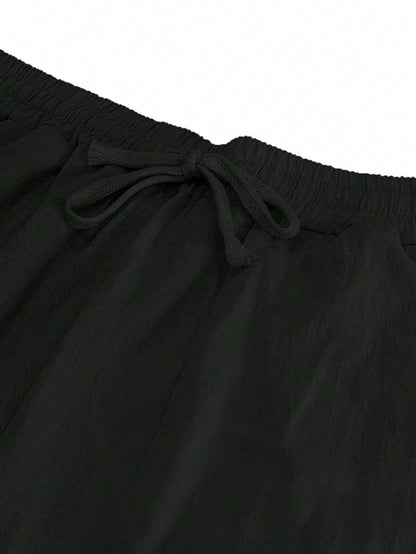 PANTALON LÉGER EN LIN AVEC CORDON