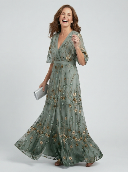 Robe Maxi Halter Bloom Flow Selora