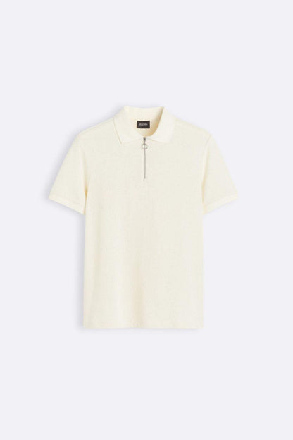 Polo moderne en tricot avec fermeture éclair
