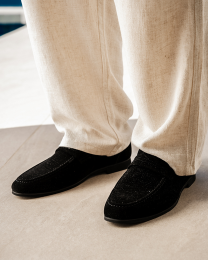 Julian | Loafer en Suède Casual Business pour Hommes