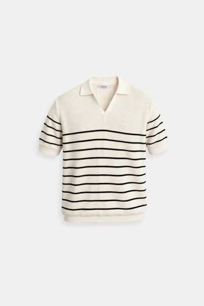 Polo pour hommes à rayures avec manches courtes – Intemporel &amp; Polyvalent