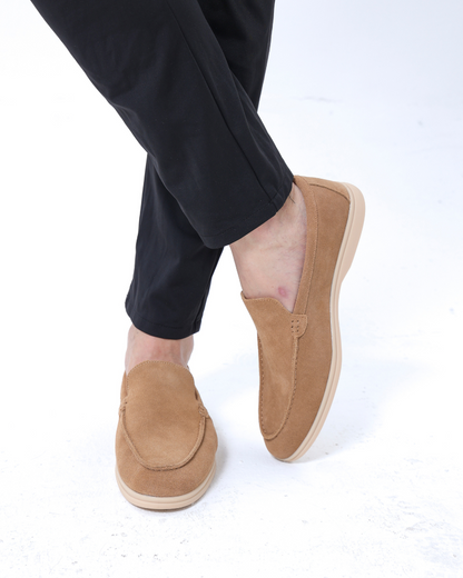 Luke | Mocassin en Suède Style Vieille Argent pour Hommes