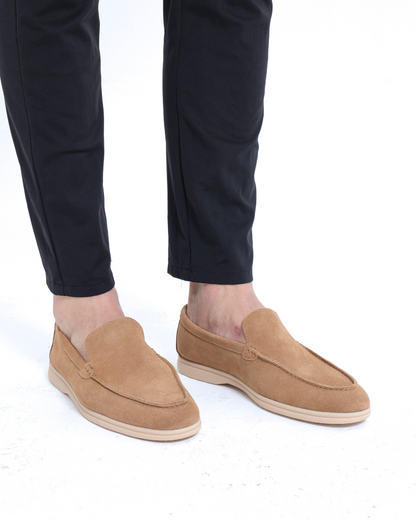 Luke | Mocassin en Suède Style Vieille Argent pour Hommes