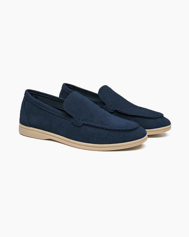 Luke | Mocassin en Suède Style Vieille Argent pour Hommes