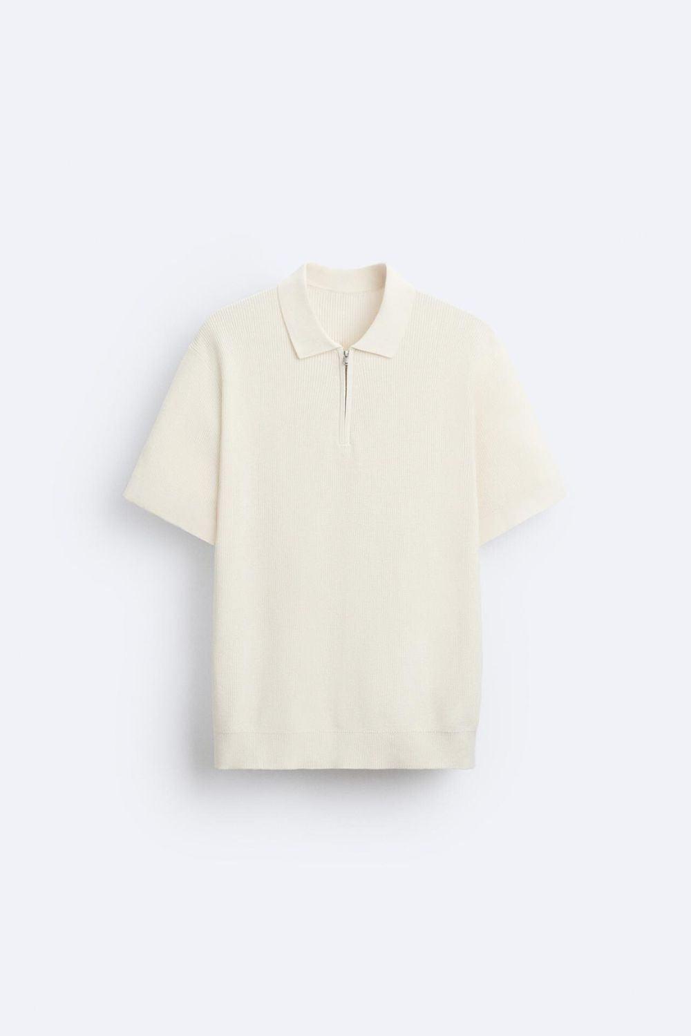 Polo en tricot élégant avec zip
