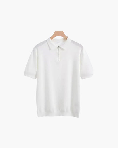 Brooks | polo en maille à manches courtes pour hommes avec demi-zip