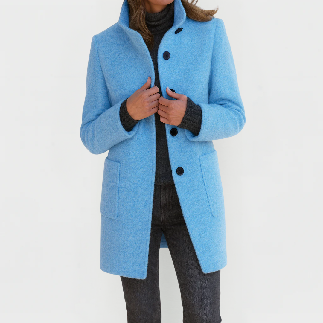 Éléonore | Manteau en laine à coupe midi