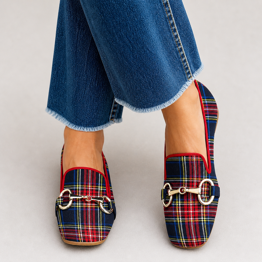 Mélani™ | Mocassin à carreaux