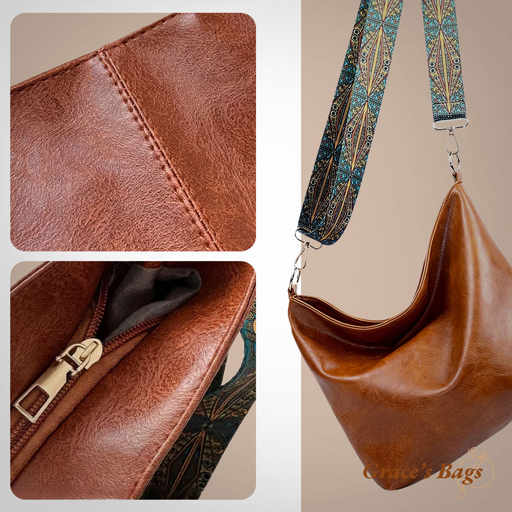 Elena vintage™ | Élégant sac messager en cuir vintage