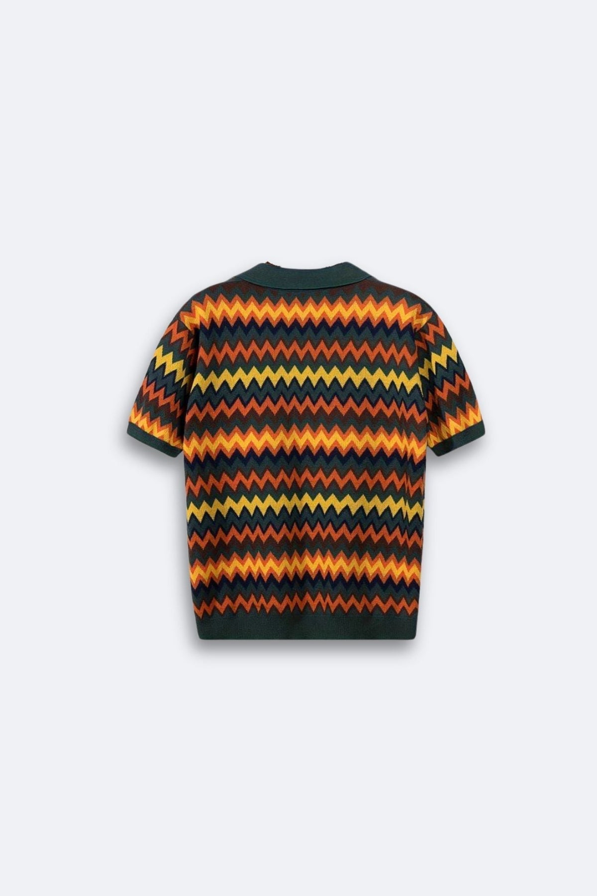 Pull Rétro avec Motif Zigzag