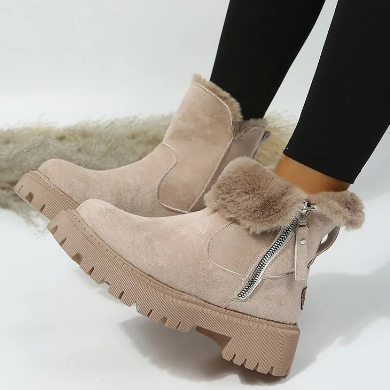 Leyla™ : Bottes chaudes en tissu souple