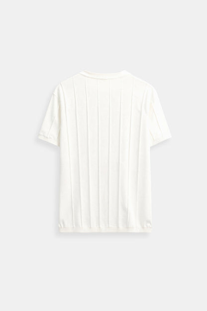 T-shirt Rayé O-Cou Classique Heavy Oude Geld
