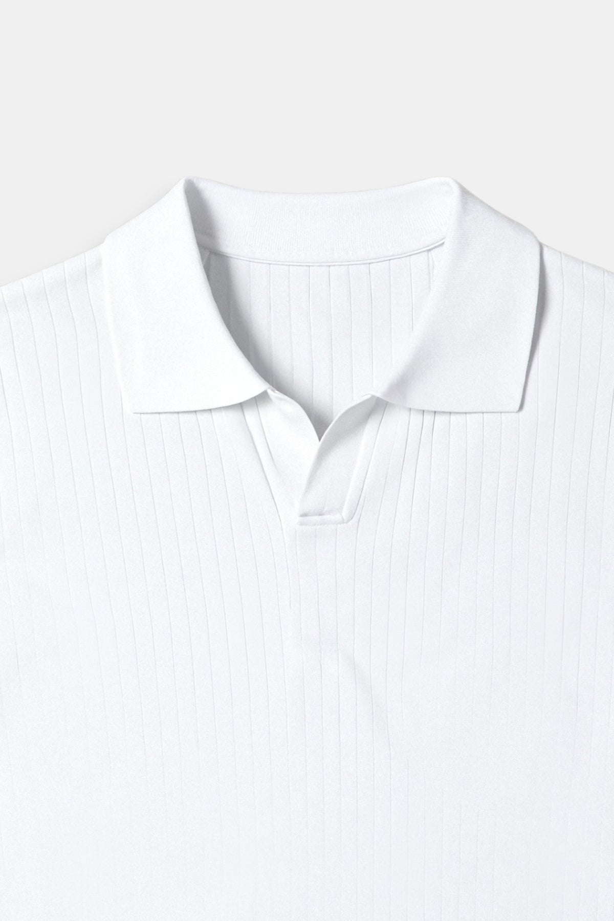 Polo en Coton Côtelé pour Hommes à Manches Courtes – Élégant & Intemporel