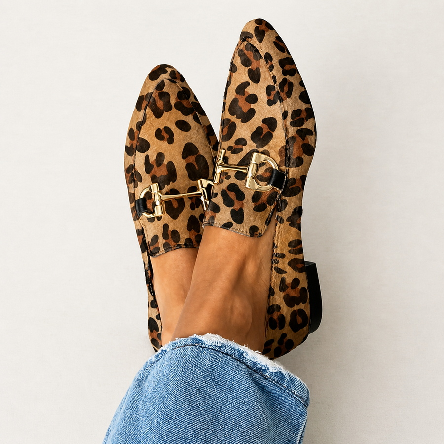 Gia - Mocassins élégants en léopard