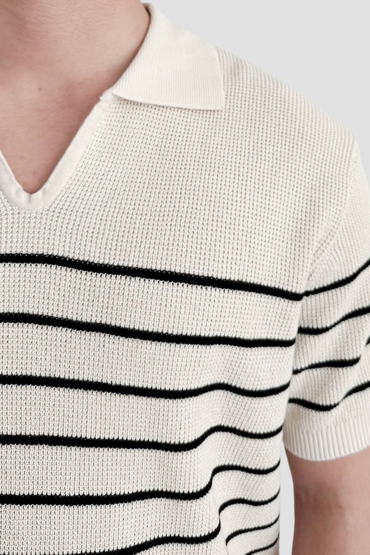 Polo pour hommes à rayures avec manches courtes – Intemporel &amp; Polyvalent