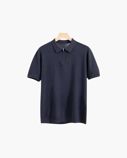 Brooks | polo en maille à manches courtes pour hommes avec demi-zip