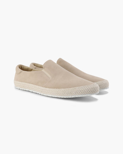 Jacob | Espadrille Élégante pour Hommes en Suède avec Semelle en Jute