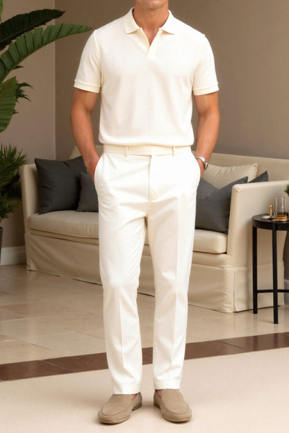Polo pour Hommes en Beige – Élégant & Intemporel