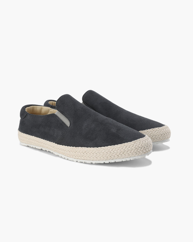 Jacob | Espadrille Élégante pour Hommes en Suède avec Semelle en Jute