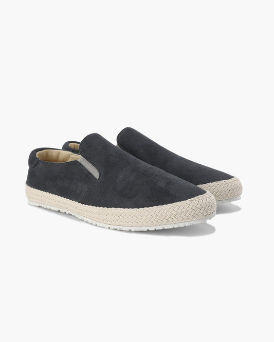 Jacob | Espadrille Élégante pour Hommes en Suède avec Semelle en Jute
