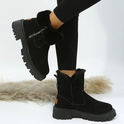 Leyla™ : Bottes chaudes en tissu souple