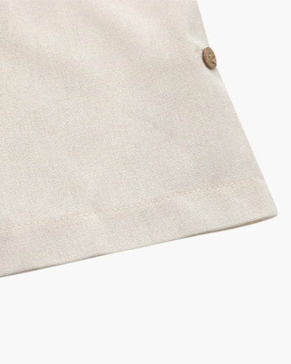 Thiago | Chemise Polo d'Été pour Hommes en Lin avec Poche Poitrine