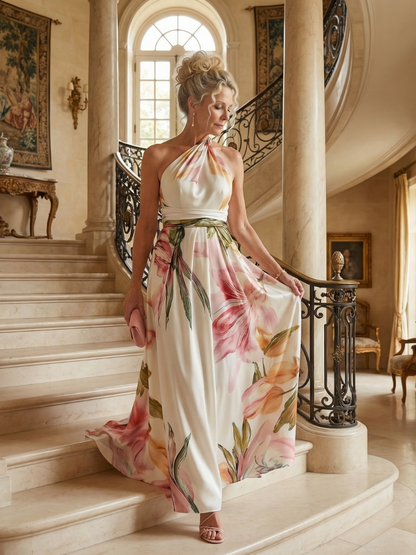 Robe Maxi Fleurie Légère Amiel