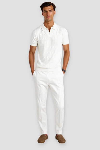 Polo pour Hommes en Blanc – Classique et Élégant