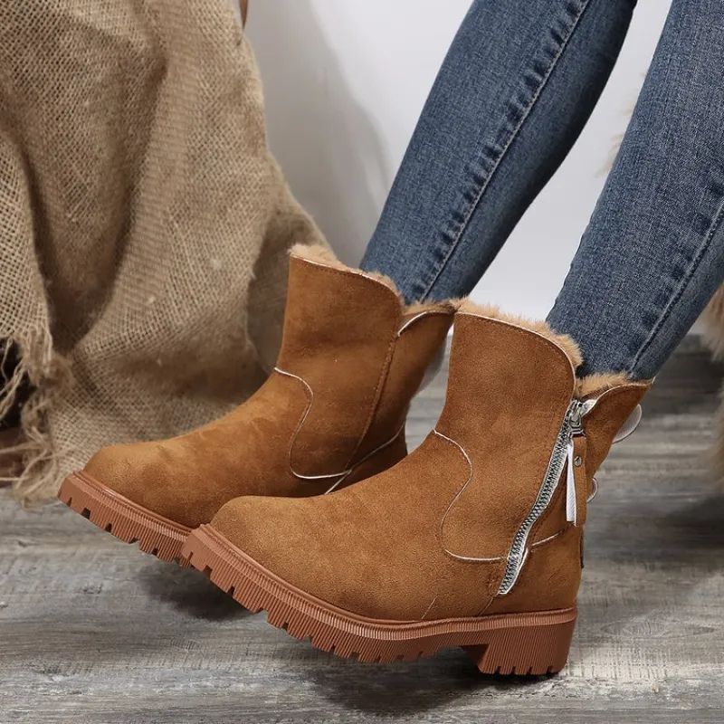 Leyla™ : Bottes chaudes en tissu souple