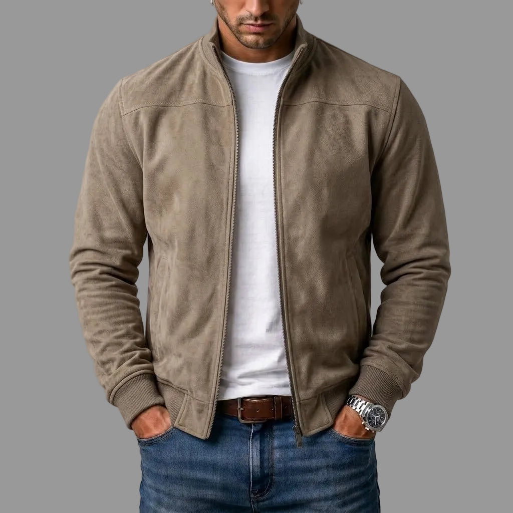 Varel | Blouson bomber en daim