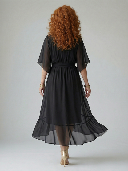 Robe Midi Drapée Elric