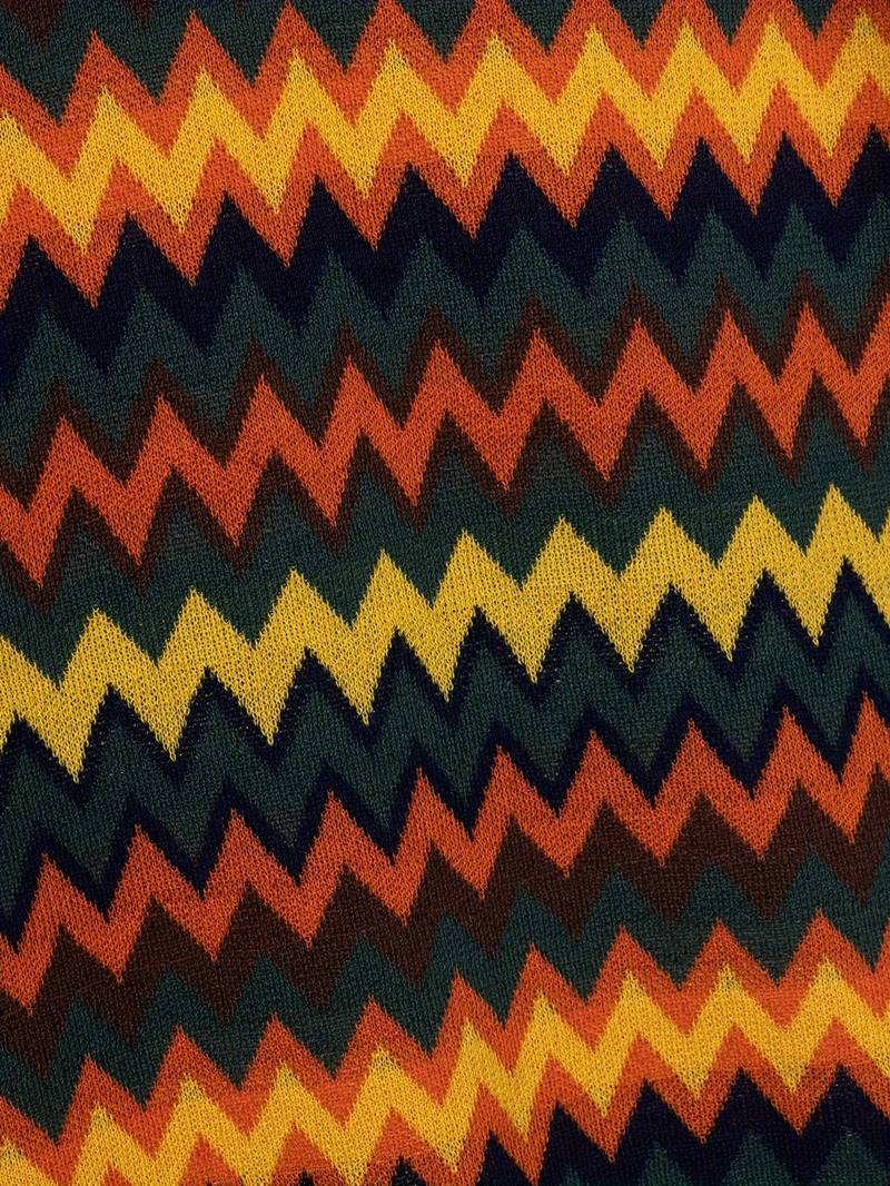 Pull Rétro avec Motif Zigzag