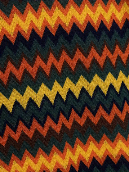 Pull Rétro avec Motif Zigzag
