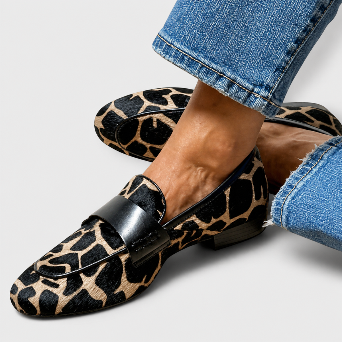 Léonie™ | Mocassin en léopard