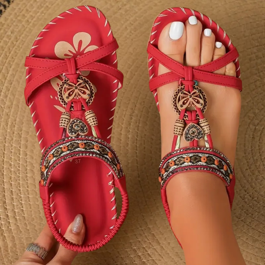 Nadia™ Sandales orthopédiques de style Ibiza pour le confort et l'élégance.