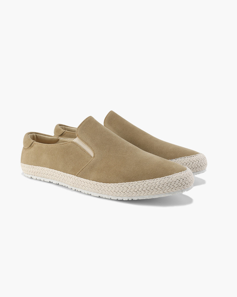 Jacob | Espadrille Élégante pour Hommes en Suède avec Semelle en Jute