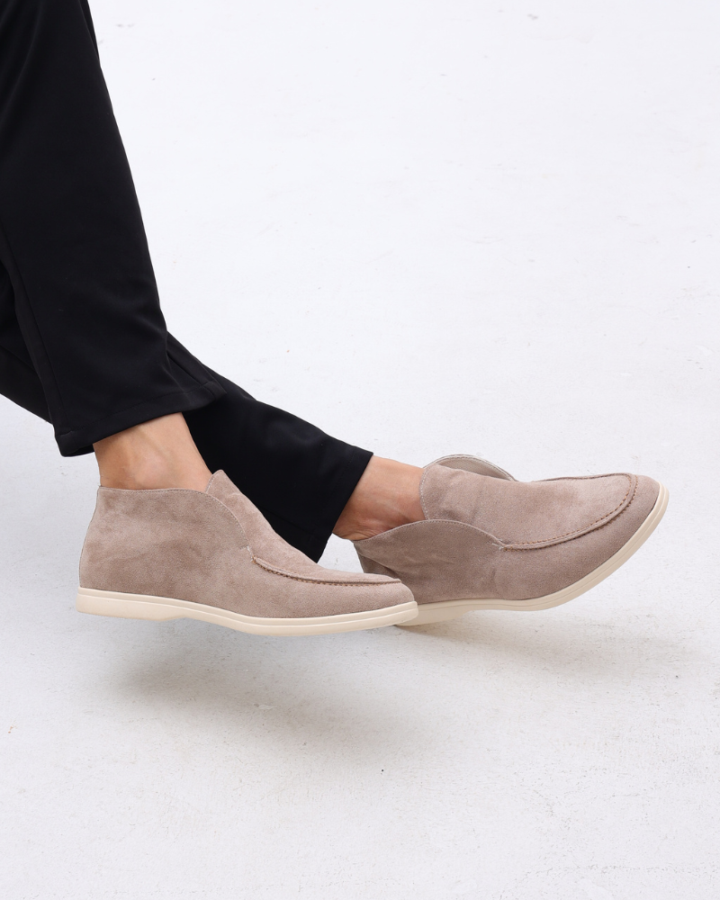 Mason | Mocassin Suédé Homme à Enfiler Mi-Haut