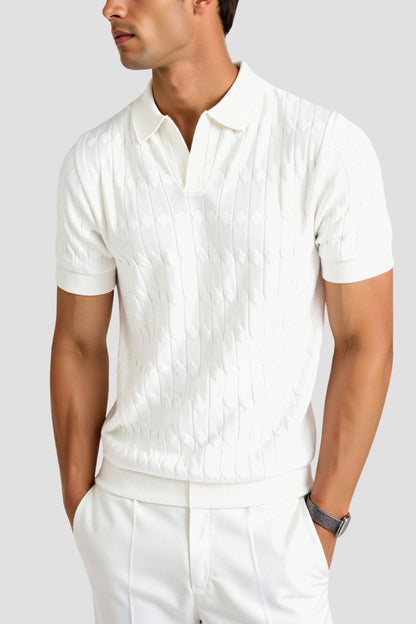 Polo pour Hommes en Blanc – Classique et Élégant