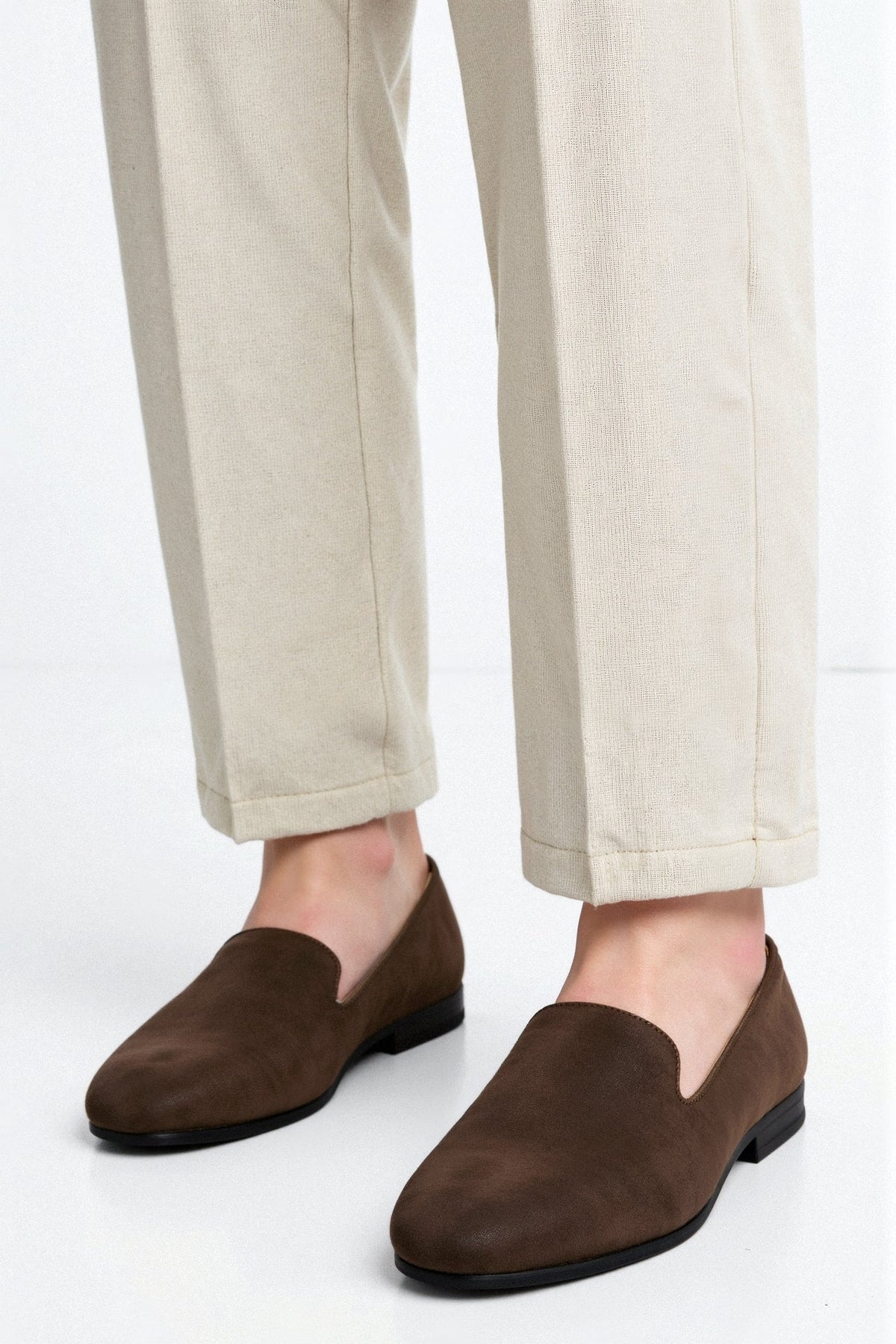 Mocassins en Suède Marron – Élégance et confort réunis
