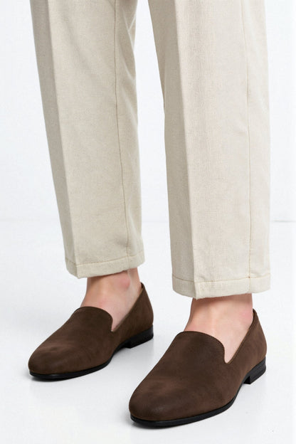 Mocassins en Suède Marron – Élégance et confort réunis