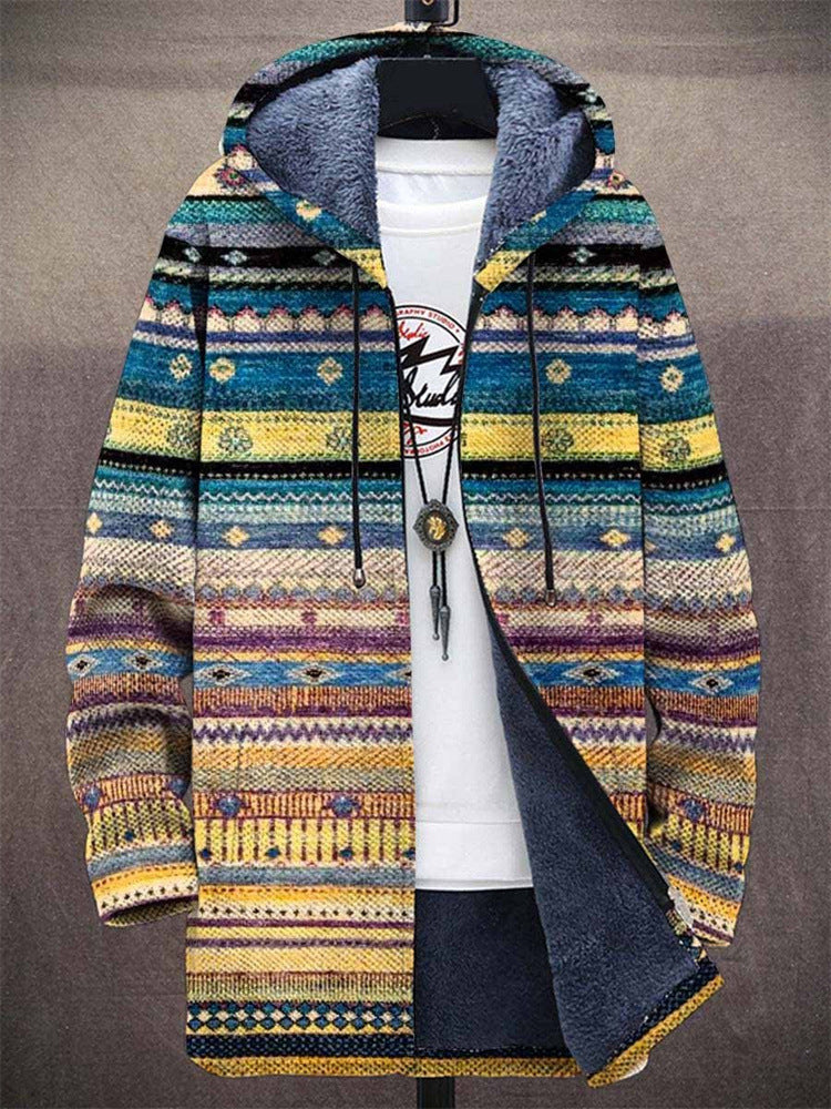 Marigold | Cardigan à Capuche à Motif Artisanal