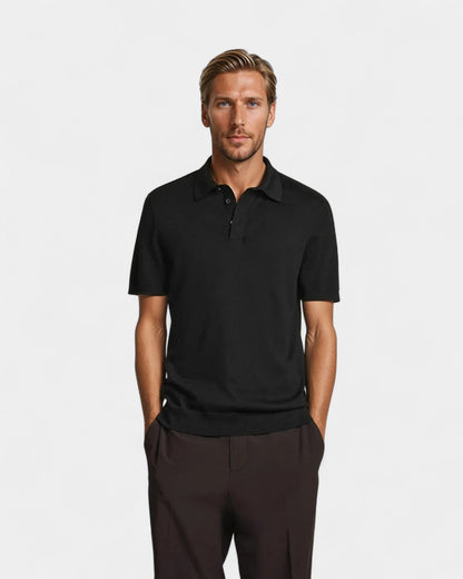 Polo Minimaliste pour Homme à Manches Courtes Élégant