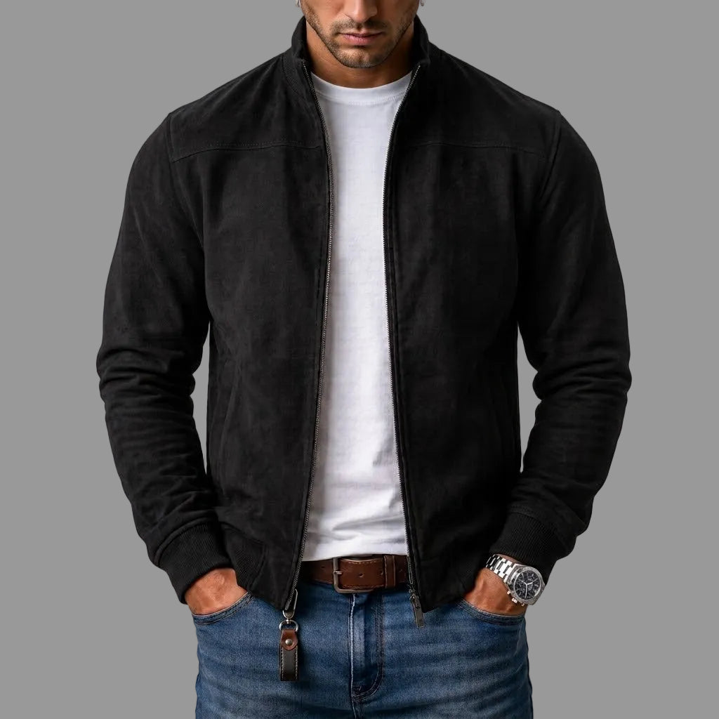 Varel | Blouson bomber en daim